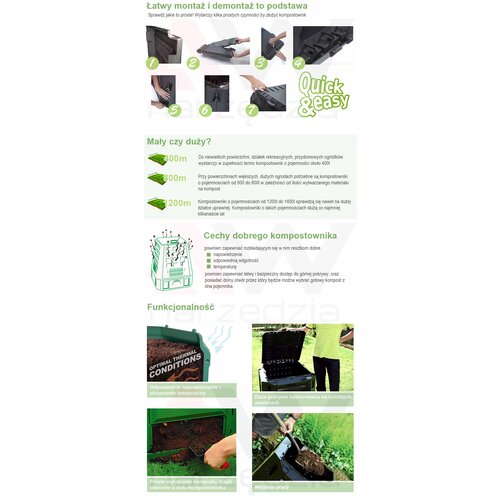 Prosperplast Composter 380L črna 82 x 72 x 72cm, (21099117) Cene