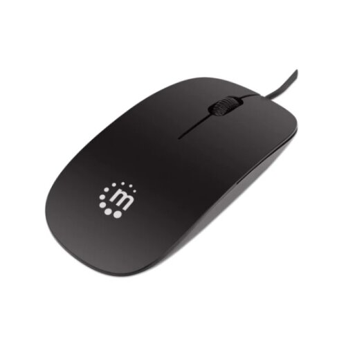 Manhattan miš USB Silhouette 177658, black Cene