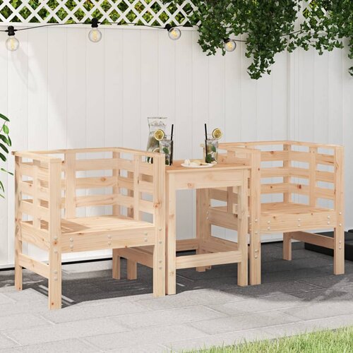 vidaXL Vrtne stolice 2 kom 61 5 x 53 x 71 cm od masivne borovine Cijene
