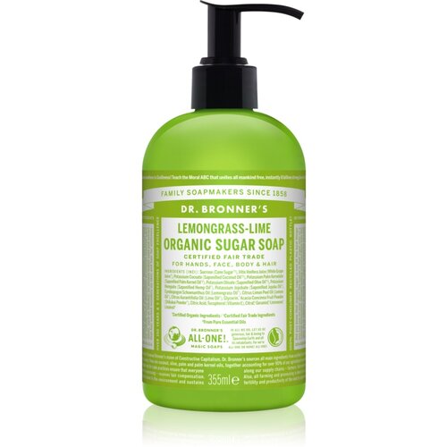 DR. BRONNER&amp;#039;S Lemongrass &amp;amp; Lime tekoče milo za telo in lase 355 ml Slike