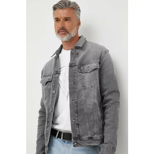 PepeJeans Jeans jakna Pinners moška, siva barva
