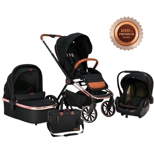 Bebe Stars kolica Jewel 3u1 - Volcano black Cijene