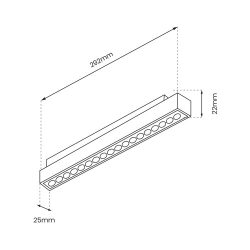  led svetiljka za &amp;scaron;inski sistem magnetic track LED/18W/48V 4000K Slike