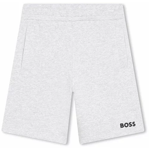 Boss Otroške kratke hlače siva barva
