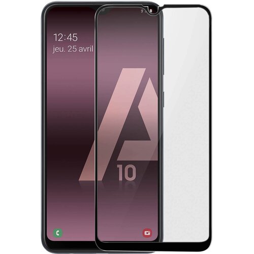 AVIZAR 9H film za ekran iz poševnega kaljenega stekla, popoln oprijem - prozoren s crnim okvirjem str. Samsung Galaxy A10, (20607221) Cene