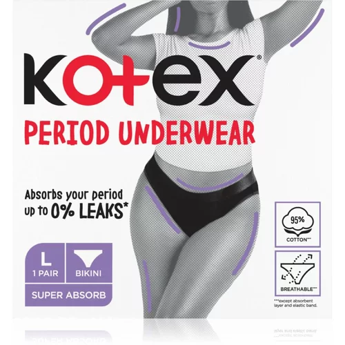 Kotex Period Underwear menstrualne gaćice veličina L 1 kom