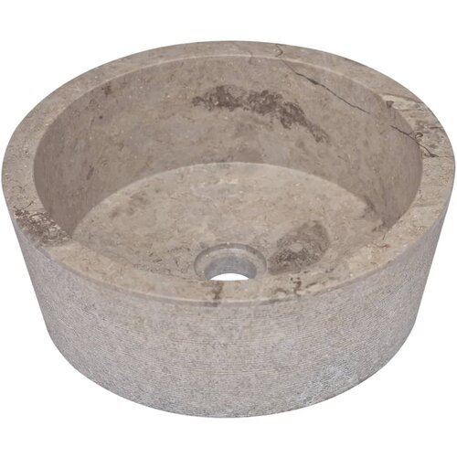 Maison Chic Umivalnik - Kopalna umivalnik - Lavabo siv &Oslash;40x15 cm marmor, (21684665) Cene