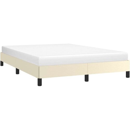 VidaXL okvir za krevet krem 140x190 cm od umjetne kože Slike