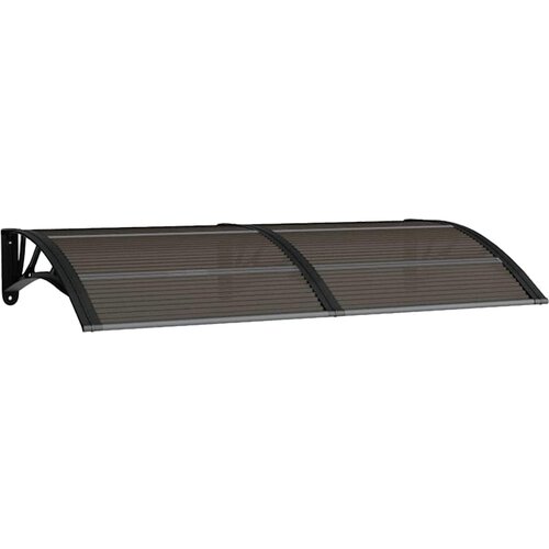 Maison Chic Nadstrešek - Senčniki za vrata črn 150x75 cm polikarbonat, (22039378) Cene