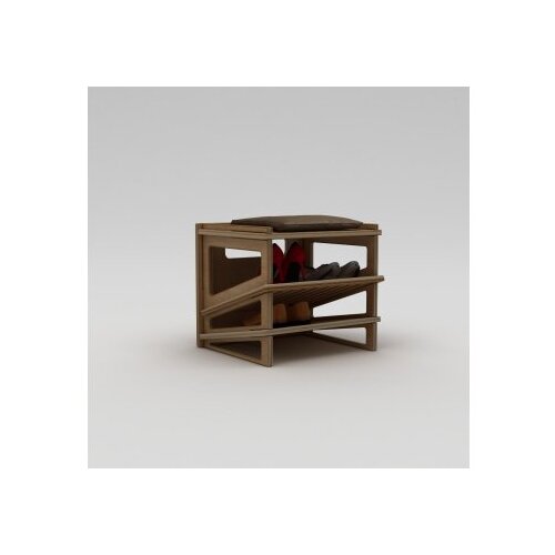Hanah home Stalak za cipele Jolly, 44x42x44 cm, Smeđa Slike