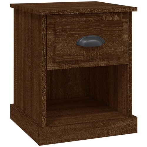 Maison Chic Nočna omarica - Nočna miza rjav hrast 39x39x47,5 cm inženirski les, (21687762) Slike