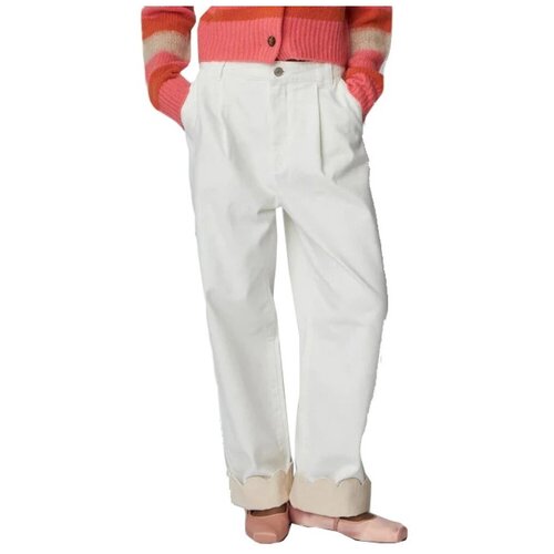 Stella Nova TWO-TONED COTTON PANTS Bijela Cijene