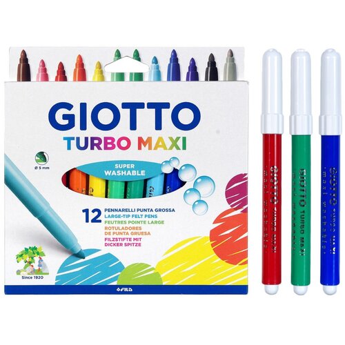 Flomaster šolski giotto 1/12 turbo maxi debeli VSE ZA ŠOLO Cene