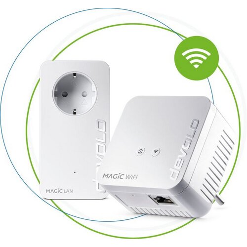 DEVOLO Magic 1 WiFi mini Starter Kit Powerline WLAN mrežni komplet 8561 DE, AT Powerline, WLAN 1200 MBit/s Cijene