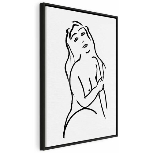  Slika - Passionate Touch (1 Part) Vertical 80x120 U crnom drvenom okviru Cijene