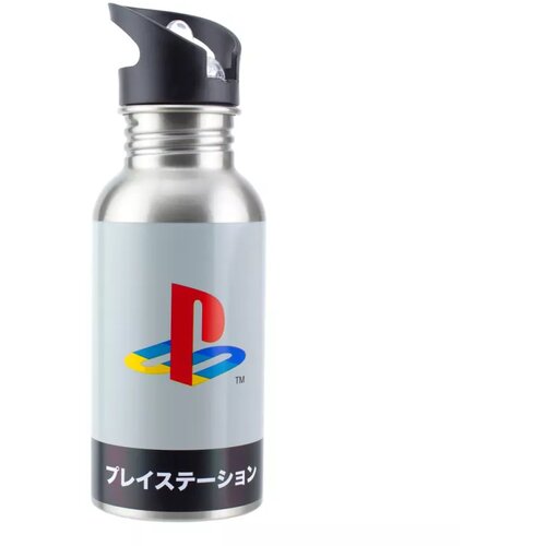 Paladone boca playstation heritage - metal water bottle with straw Cene