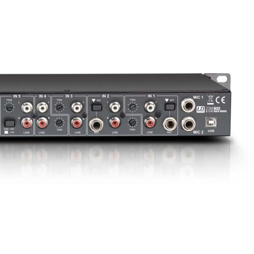Ld Systems ZONE 622 - 19&amp;quot; 2-Zonska me&amp;scaron;alna miza - - Audio-Kondric Slike
