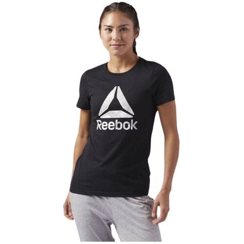 Reebok Majice s kratkimi rokavi CE4489 Črna Slike