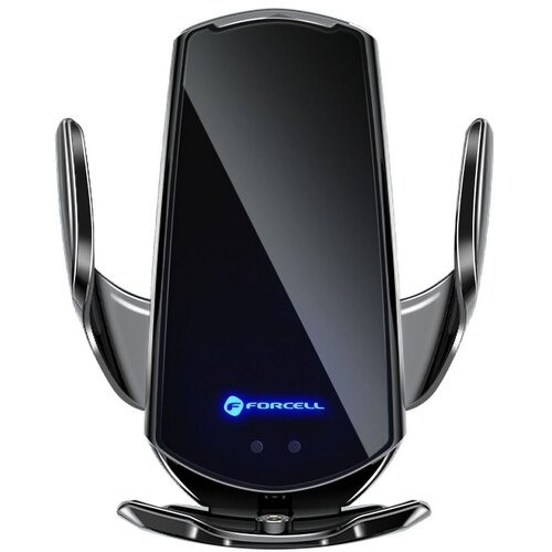 forcell drzac za automobil sa bezicnim punjenjem, automatskim senzorom + magnetnim adapterima HS1 15W crni Cene