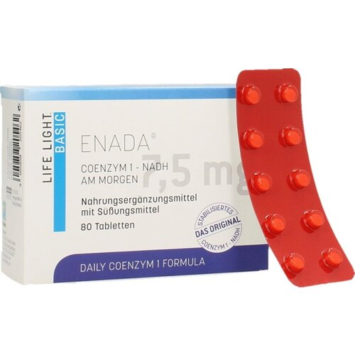 Life Light ENADA Coenzym1 - N.A.D.H 7,5 mg - 80 tabl. Slike