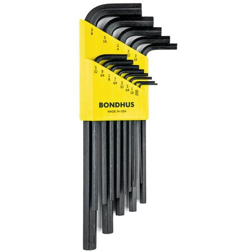 Bondhus set dugih inčnih imbus ključeva proguard hex .050 - 3/8 12137 13 kom Slike