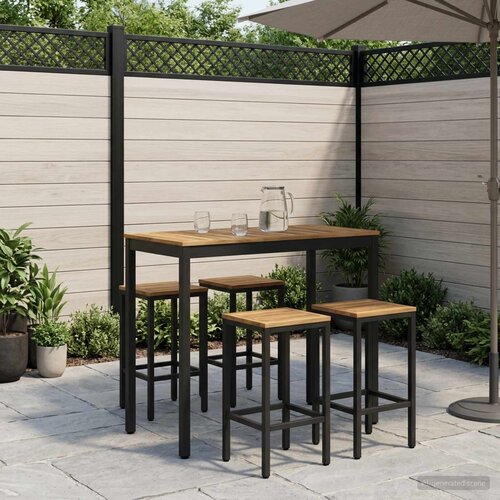  Stol za bar u vrtu Bijela i crna 108,5 x 55 x 105 cm Cijene