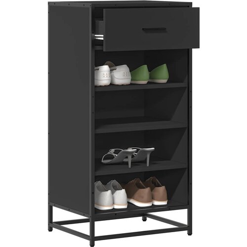 vidaXL Stalak za cipele crni 48x38x97,5 cm izrađeno drvo Cijene