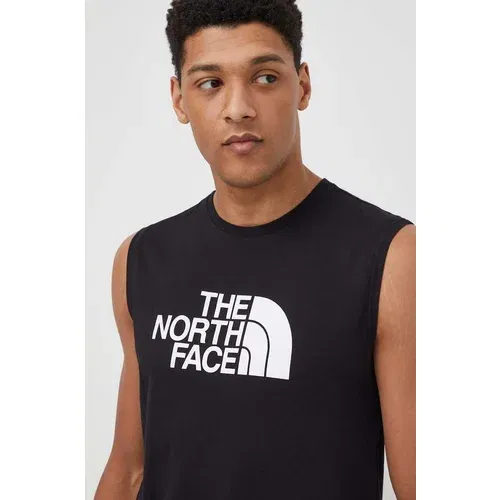 The North Face Bombažna kratka majica moški, črna barva