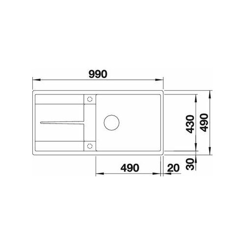 Blanco sudoper METRA XL 6 S-F SILGRANIT BIJELA, s dalj.upr. Slike