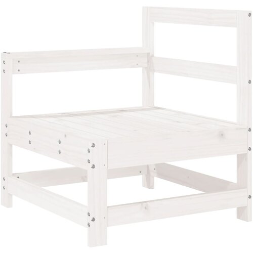  4-dijelni set vrtnih sofa od masivne borovine bijeli Slike
