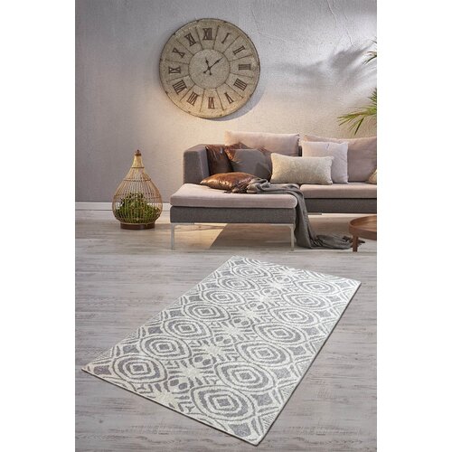 Antalya Conceptum Hypnose Tepih za Hodnik 60 x 140 Blome - Sivo Slike