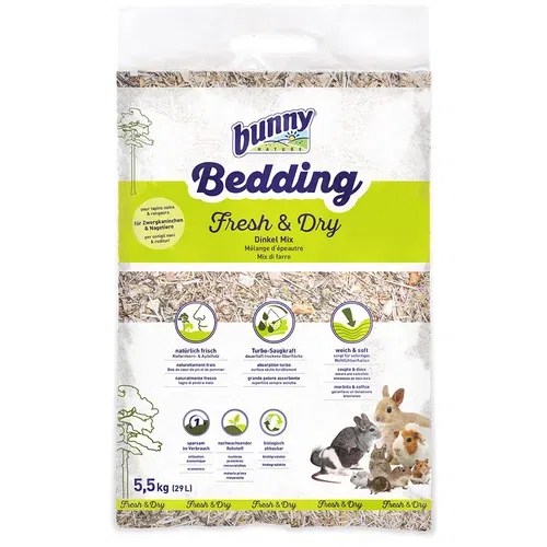 BUNNY NATURE Bunny Bedding Fresh & Dry - 2 x 29 l (2 x 5,5 kg)