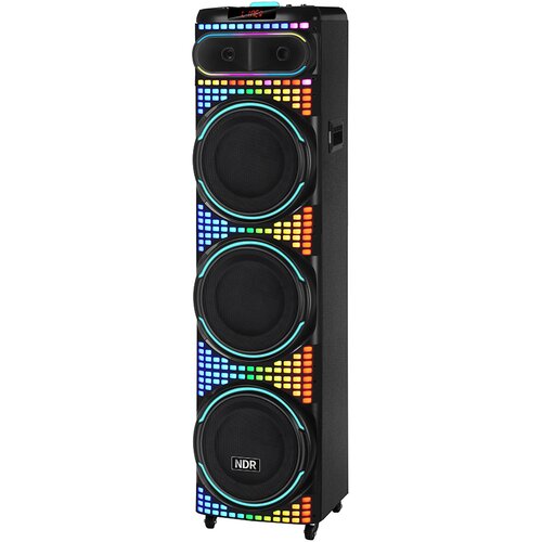  Zvučnik bluetooth NDR-3260 100W 3*12&amp;quot; sa dva mikrofona Crni Slike
