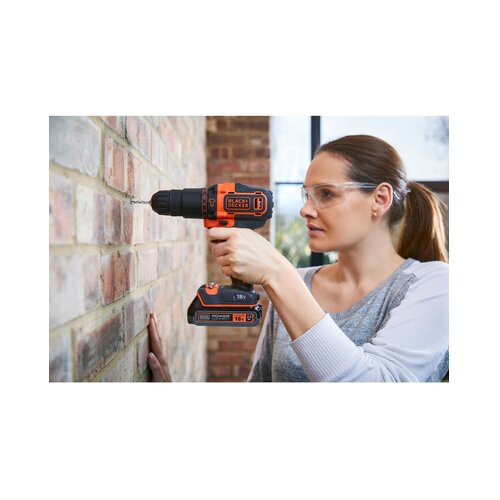 Black &amp;amp; Decker BDCHD18K akumulatorska bu&amp;scaron;ilica/izvijač, 2 brzine, kofer (18 V, 1,5 Ah) Slike