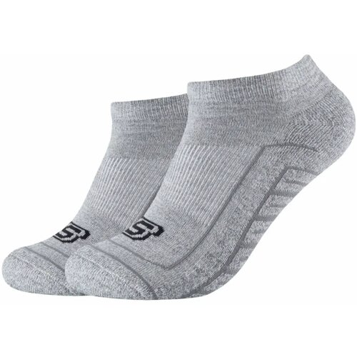 Skechers &amp;Scaron;portne nogavice 2PPK Basic Cushioned Sneaker Socks Siva Slike