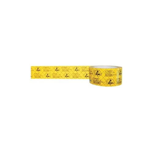 BJZ ESD ljepljiva traka C-195 005-PP, natisnjen, (DxŠ) 50 m x 50 mm, žute boje Cijene
