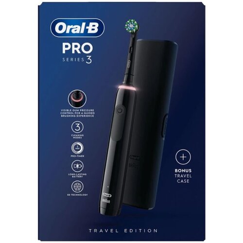 Oral-b Pro 3 Black Električna četkica za zube Slike