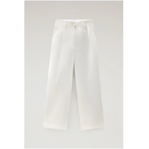 WOOLRICH Hlače WWTR0174FR Bela Cene