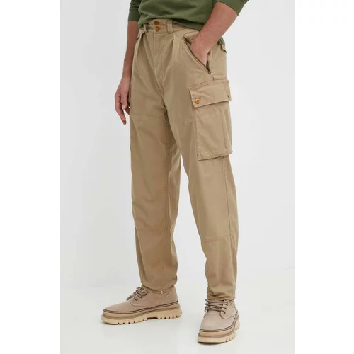 Polo Ralph Lauren Bombažne hlače zelena barva, 710924110