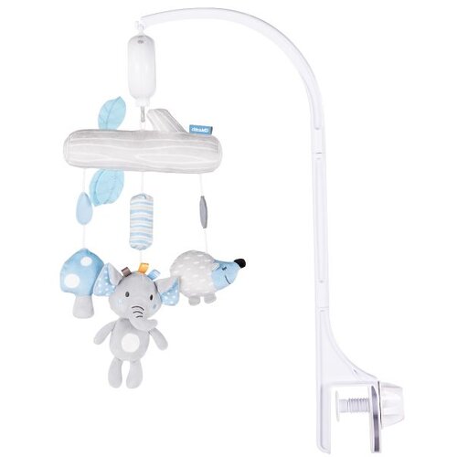 Chipolino glazbeni vrtuljak za krevetić Happy Elephant Blue Slike