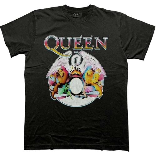 Queen Košulja Multi Colour Crest Unisex Black XL