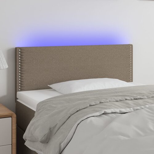  LED uzglavlje smeđesivo 90x5x78/88 cm od tkanine Cijene