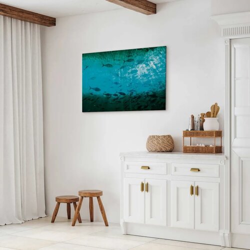  Slika - A shoal of dark fish 90x60 Standard Slike