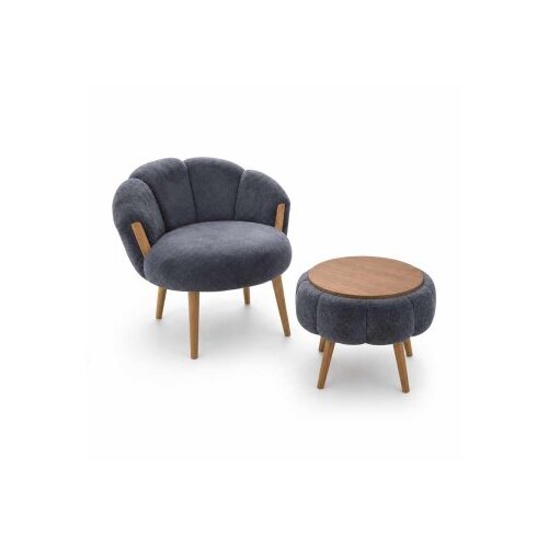 Atelier Del Sofa set fotelja i stolića za kafu, 3 dijela, Teget Cijene