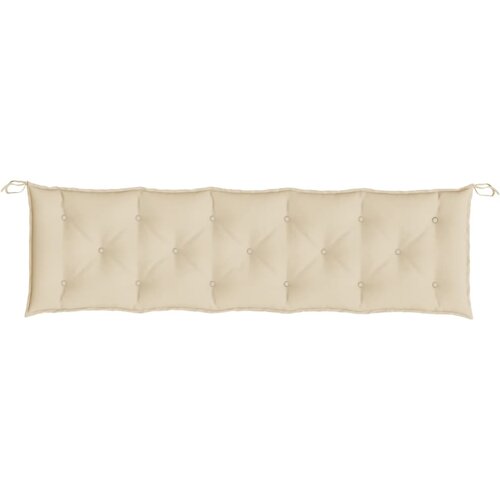  Jastuci za vrtnu klupu 2 kom bež 180x50x7 cm tkanine Oxford Slike