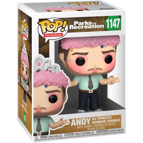 Funko POP TV: PARKS &amp;amp; REC - ANDY AS PRINCESS RAINBOW SPARKLE figura, (695743) Slike
