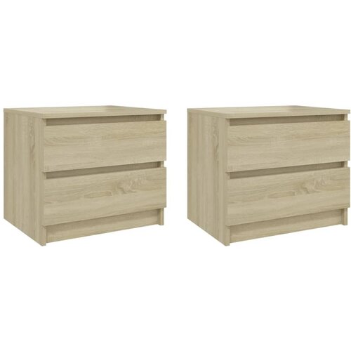 VidaXL Nočna omarica 2 kosa sonoma hrast 50x39x43,5 cm iverna plo&amp;scaron;ča Slike