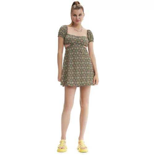 Cropp ženska haljina s cvjetnim uzorkom - Crna  1387S-99X