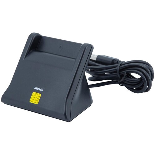 Deltaco Čitalec pametnih kartic UCR-156, USB, ČRNA Slike