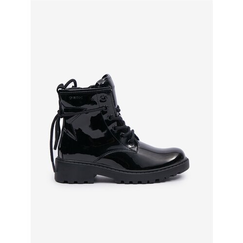Geox Black Girly Ankle Boots Casey - Girls Cene